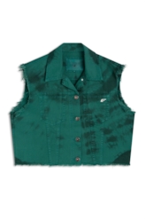 Colete White Denim Ellus Verde Army