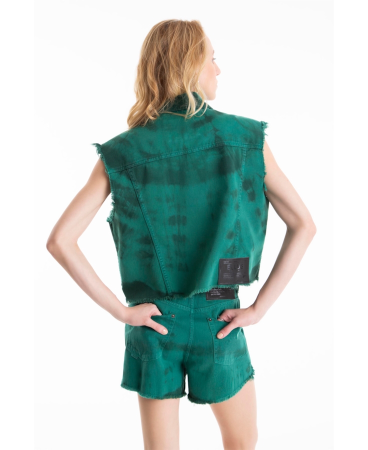 Colete White Denim Ellus Verde Army