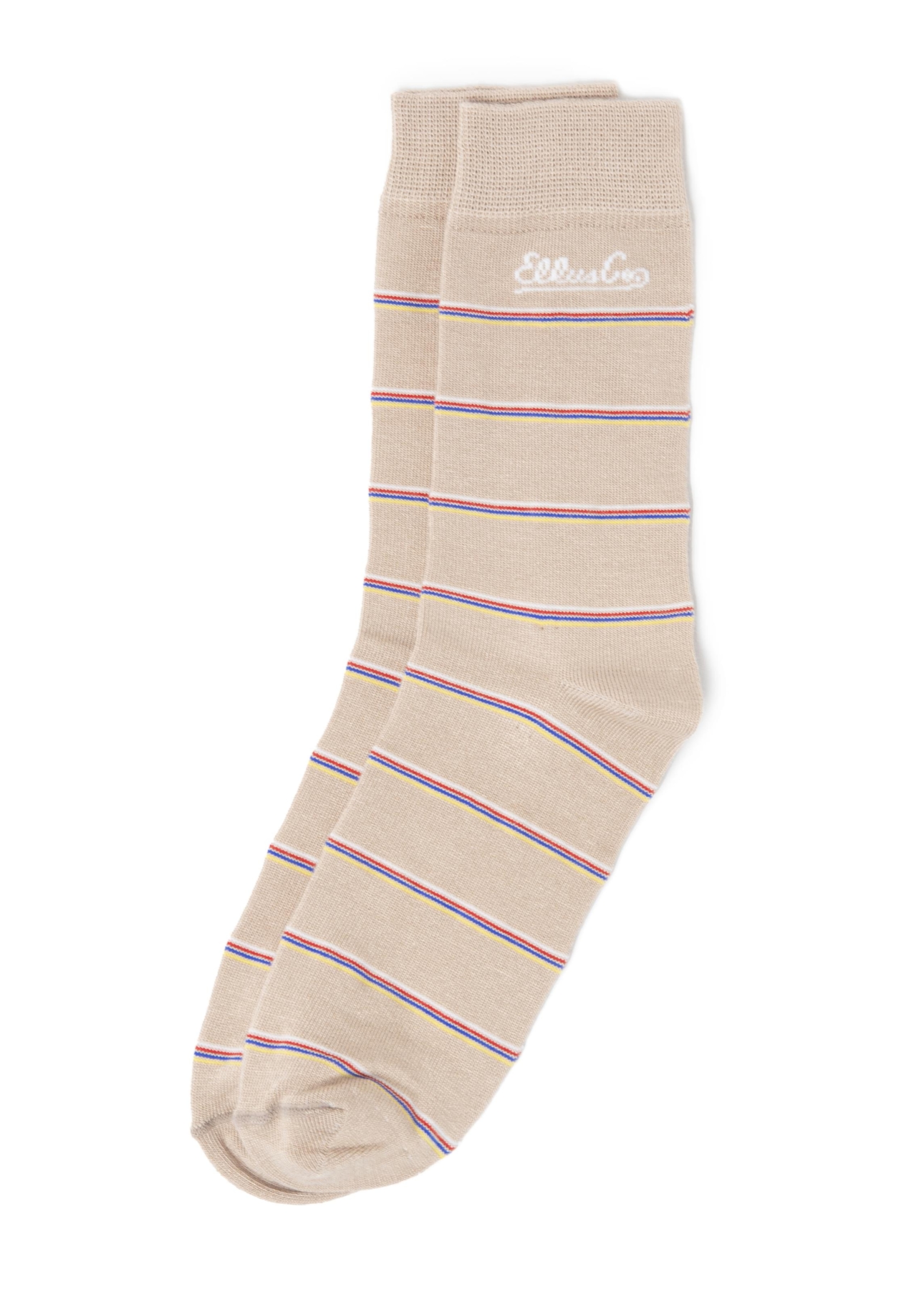 Color Stripes Socks Ellus Caqui