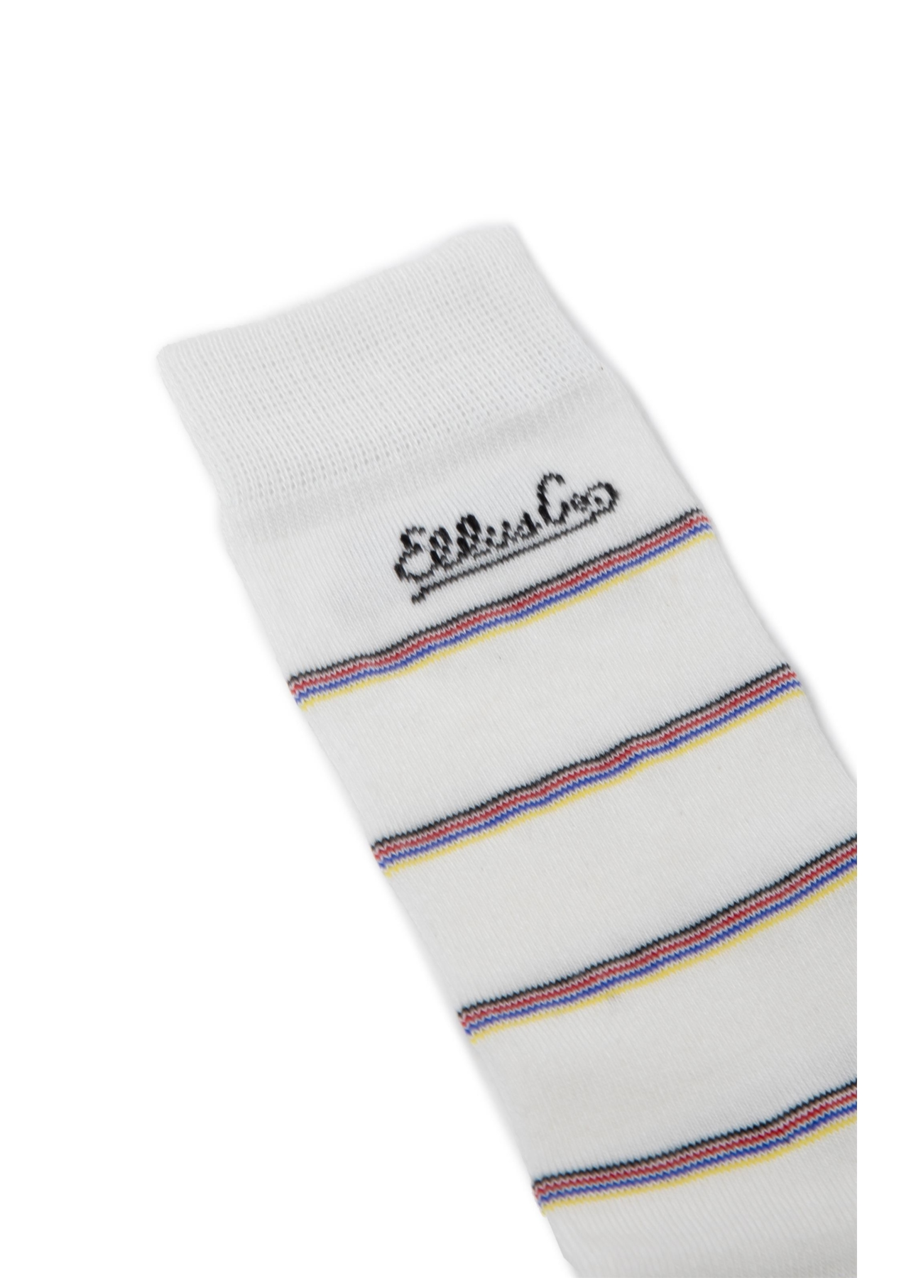 Color Stripes Socks Ellus Off White
