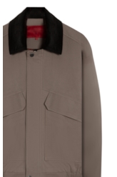Color Twill Power (Jaqueta) Gola Veludo Castor