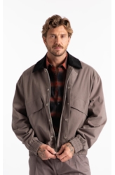 Color Twill Power (Jaqueta) Gola Veludo Castor