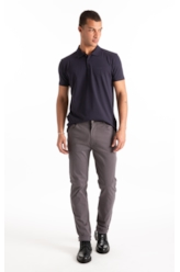 Color Twill Power (Slim) 5 Pockets Cinza Medio
