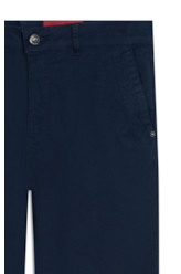 Color Twill Power Straight Bolso Faca Midnight Blue