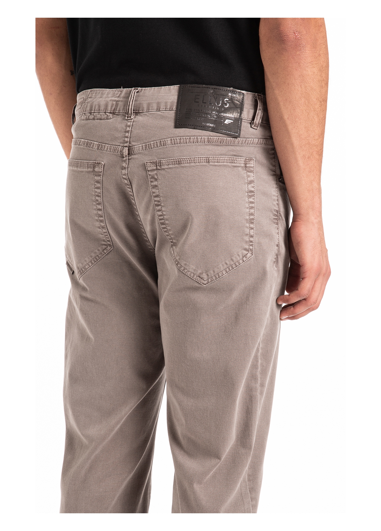 Color Twill Power Straight Cinza