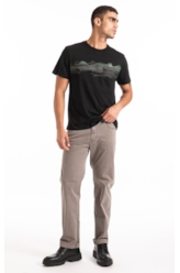 Color Twill Power Straight Cinza
