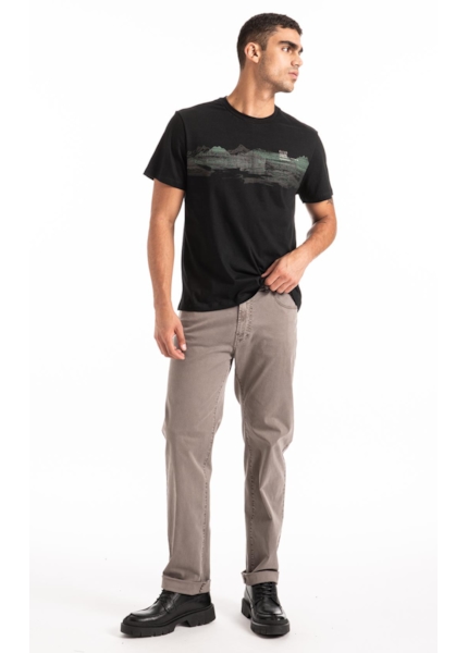 Color Twill Power Straight Cinza