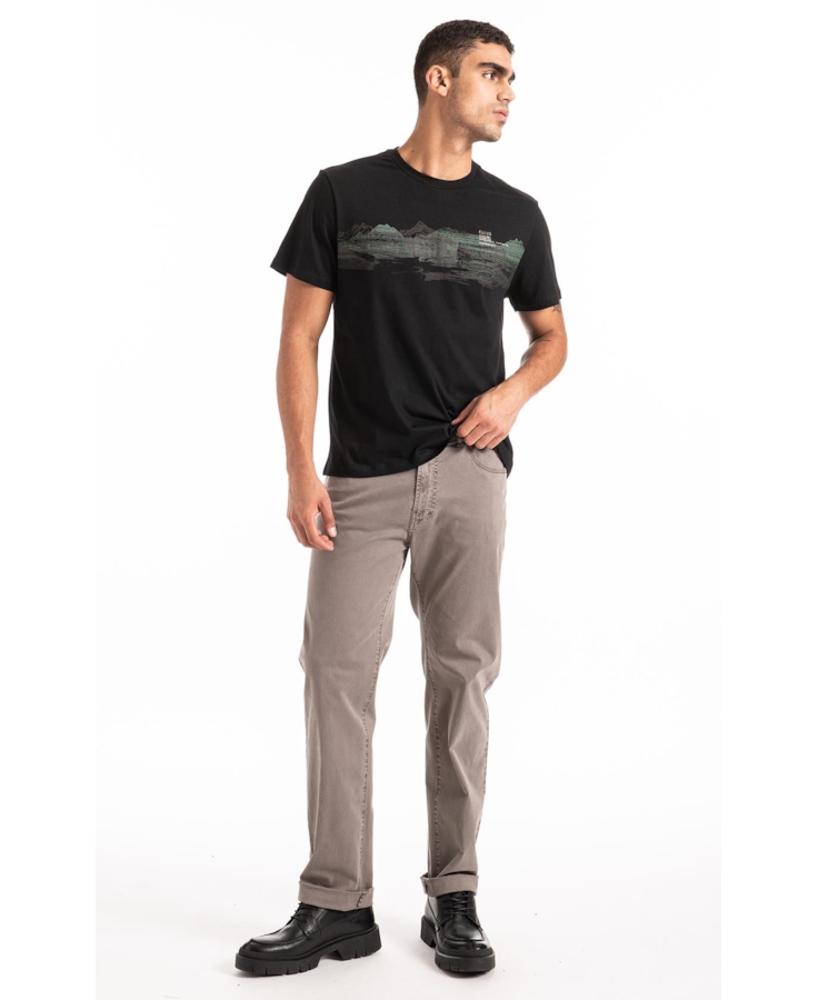 Color Twill Power Straight Cinza