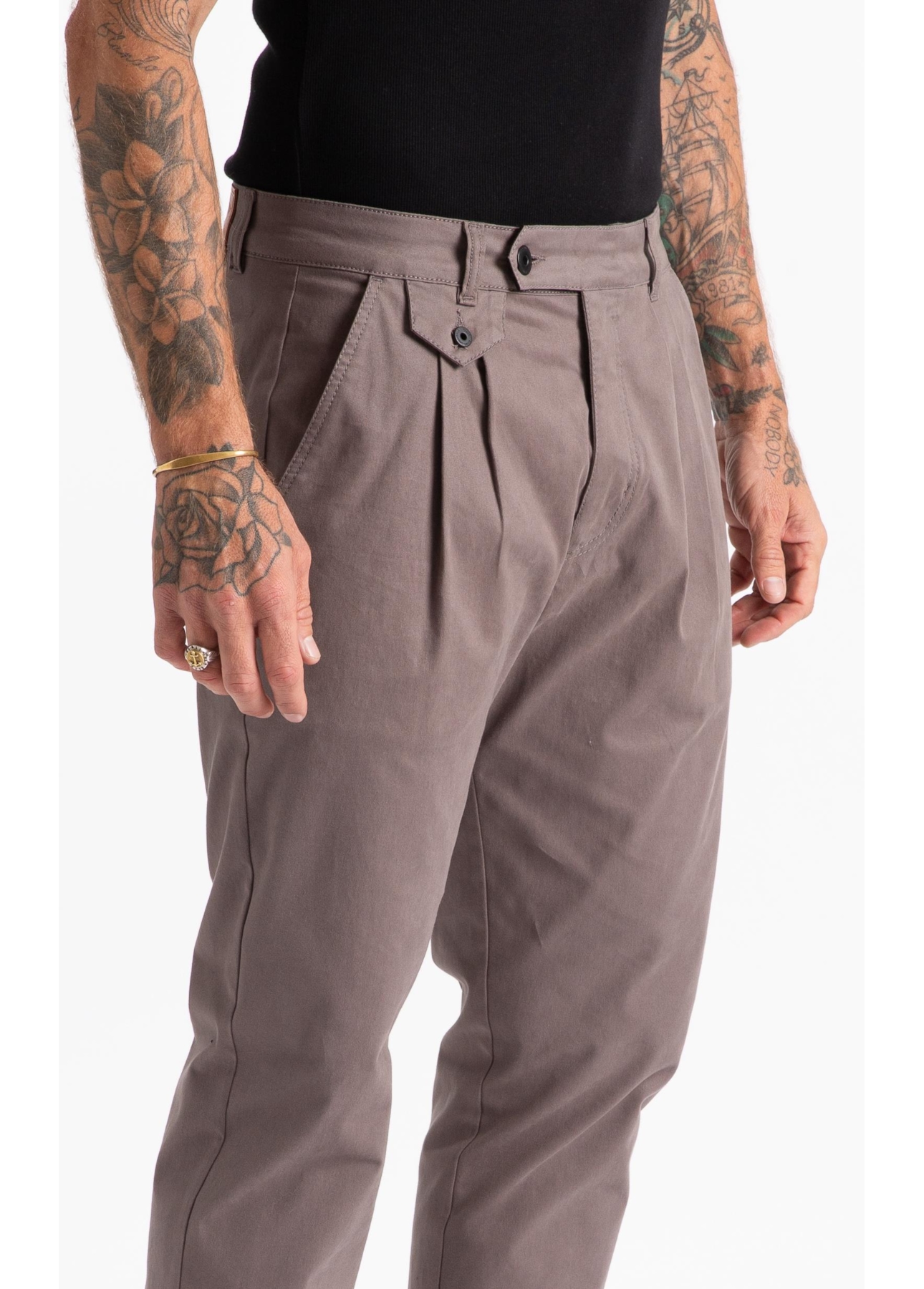 Color Twill (Trapezio) Pregas Castor