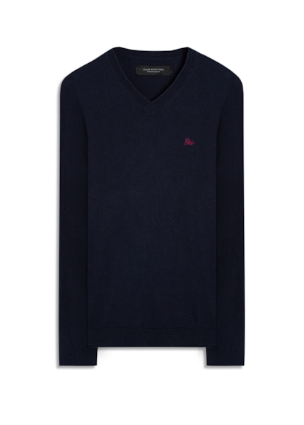 Cotton Basic Dec v Ml Dark Navy