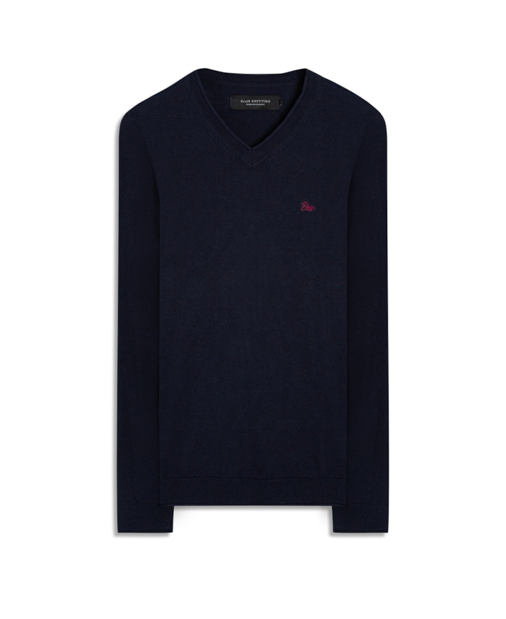 Cotton Basic Dec v Ml Dark Navy