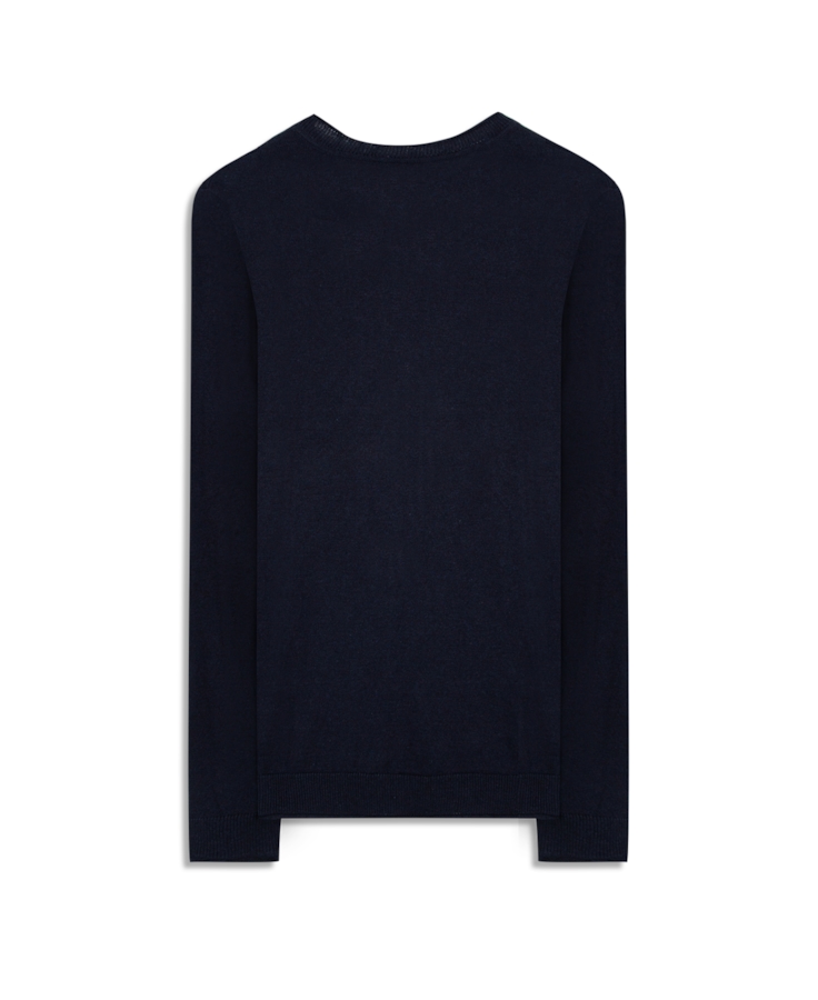 Cotton Basic Dec v Ml Dark Navy