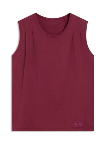 Cotton Ellus Edgy Sleeveless Vermelho