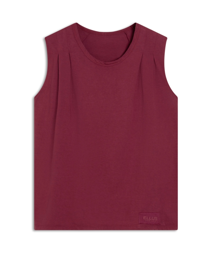 Cotton Ellus Edgy Sleeveless Vermelho