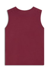 Cotton Ellus Edgy Sleeveless Vermelho