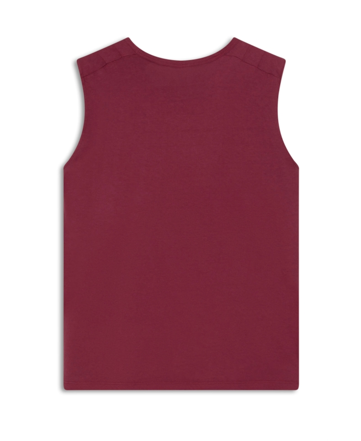 Cotton Ellus Edgy Sleeveless Vermelho