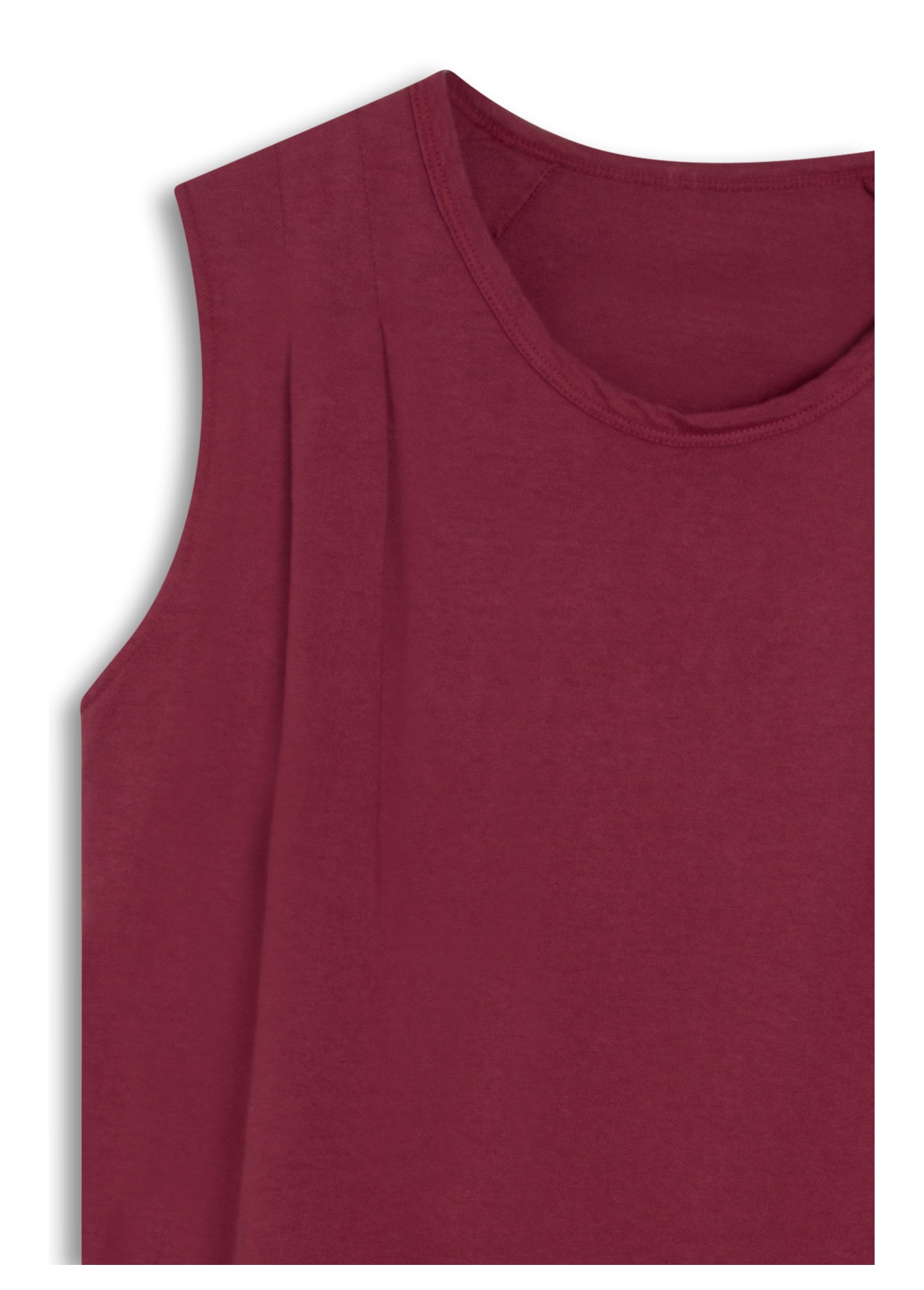 Cotton Ellus Edgy Sleeveless Vermelho
