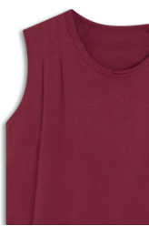 Cotton Ellus Edgy Sleeveless Vermelho
