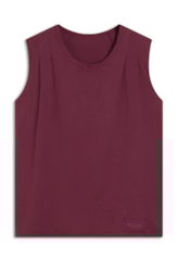 Cotton Ellus Edgy Sleeveless Vermelho