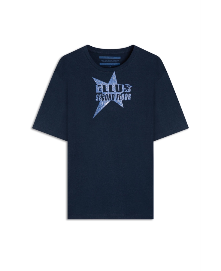 Cotton Fine 2nd Star Over Mc Dark Navy