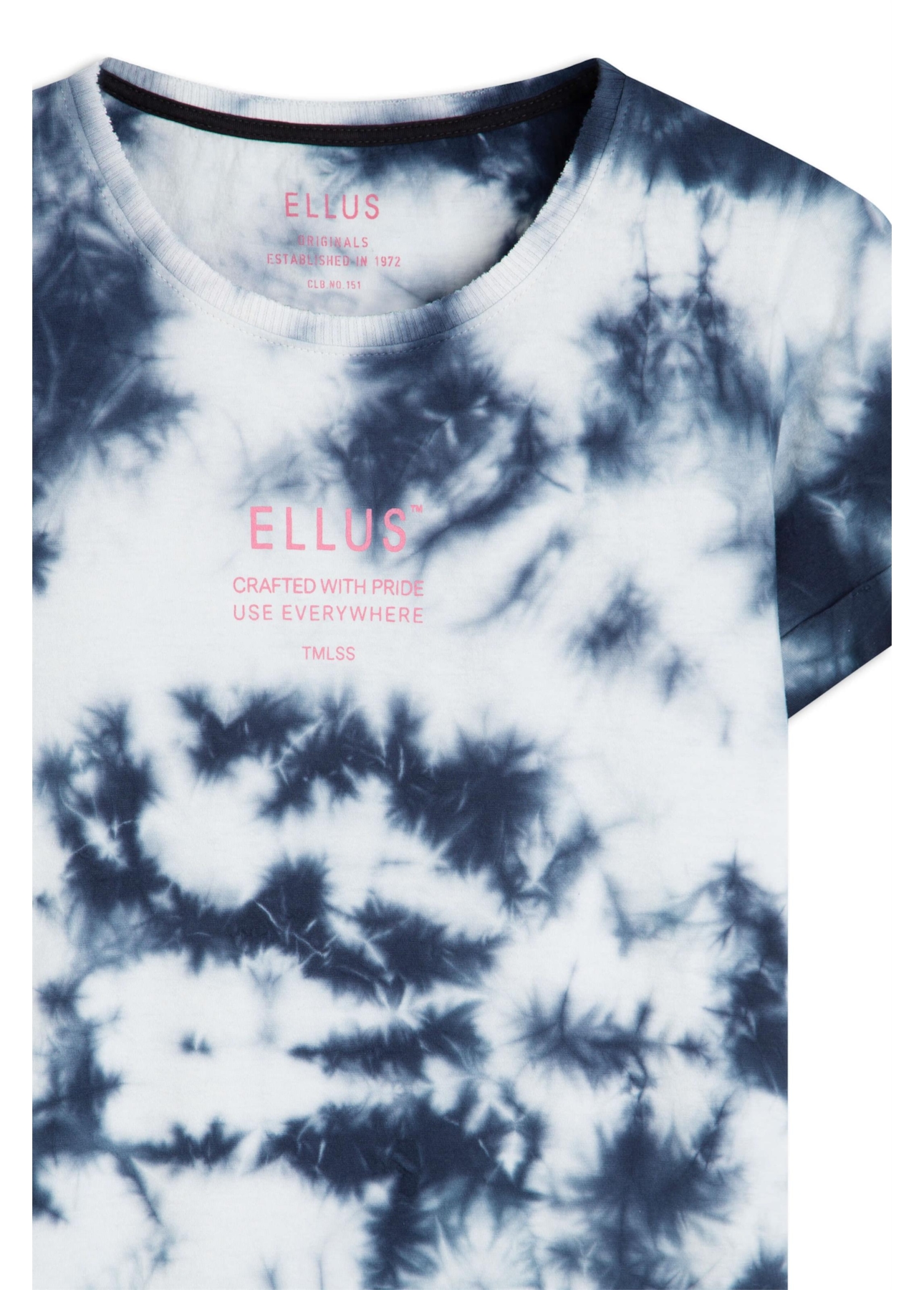 Cotton Fine Ellus Tie Dye Mc Dark Navy