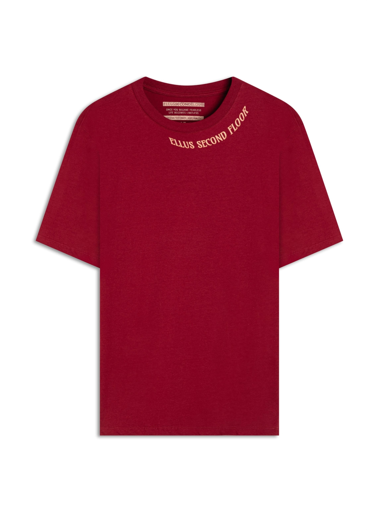 Cotton Fine Esf Neckline Over Mc Cereja