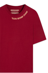 Cotton Fine Esf Neckline Over Mc Cereja