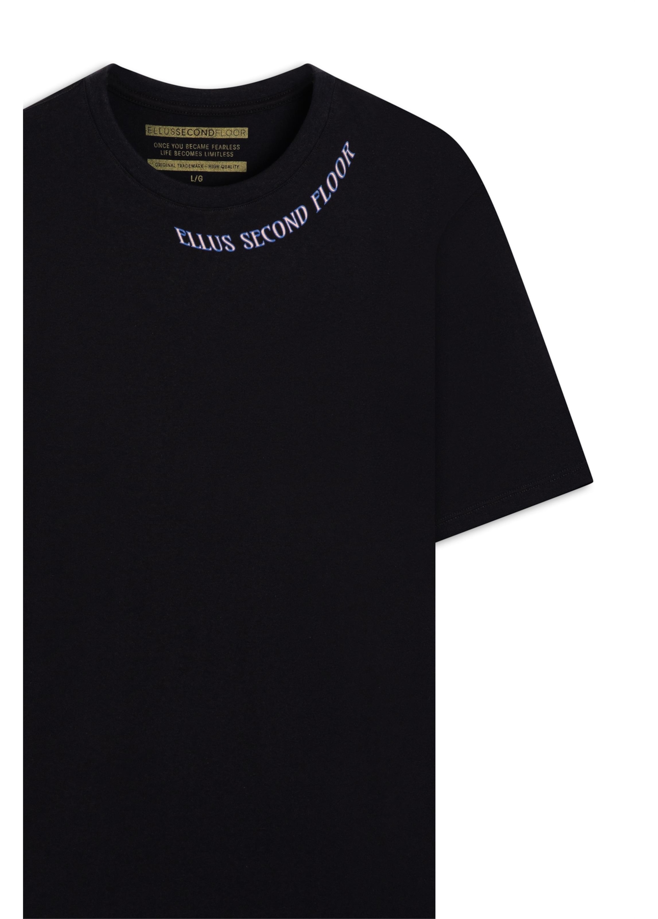 Cotton Fine Esf Neckline Over Mc Preto