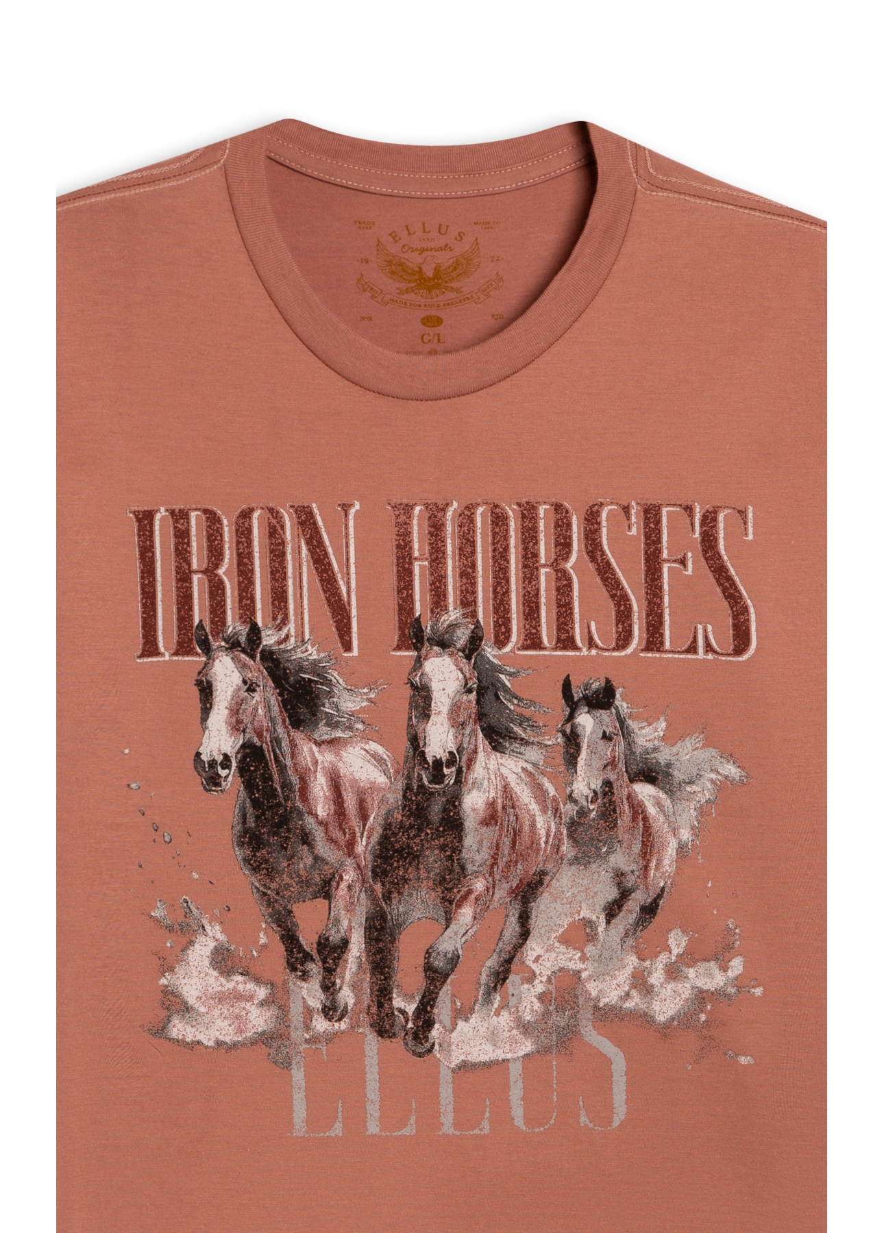 Cotton Fine Iron Horses Classic Mc Telha