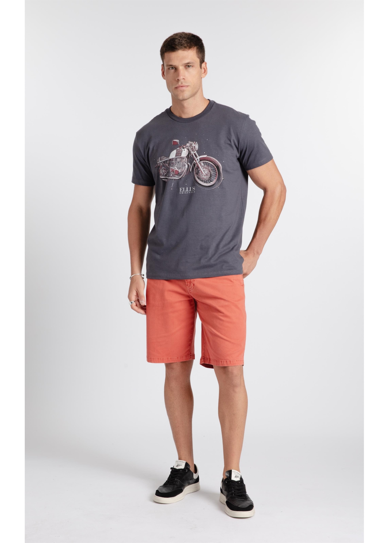 Cotton Fine Motorcycle Classic Mc Dark Blue
