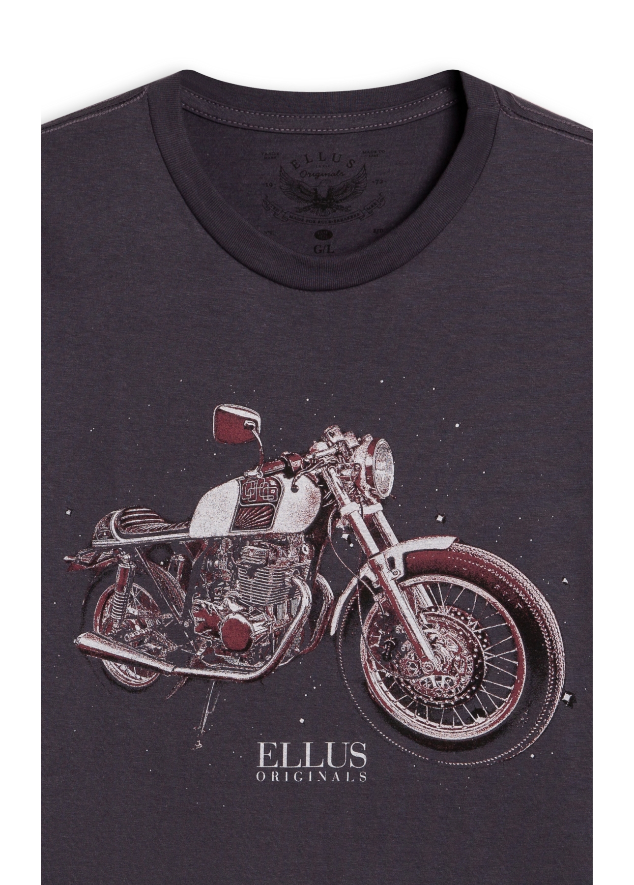 Cotton Fine Motorcycle Classic Mc Dark Blue
