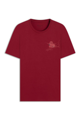 Cotton Fine Pinned Heart Classic Mc Cereja