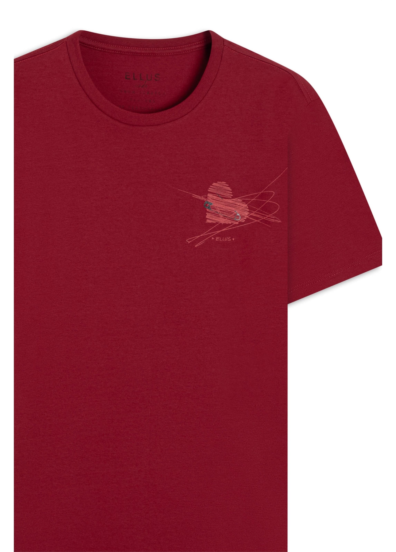 Cotton Fine Pinned Heart Classic Mc Cereja