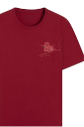 Cotton Fine Pinned Heart Classic Mc Cereja
