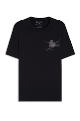 Cotton Fine Pinned Heart Classic Mc Preto