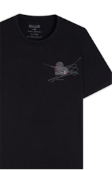 Cotton Fine Pinned Heart Classic Mc Preto