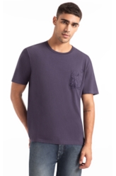 Cotton Fine Squid Pocket Classic Mc Purple Blue