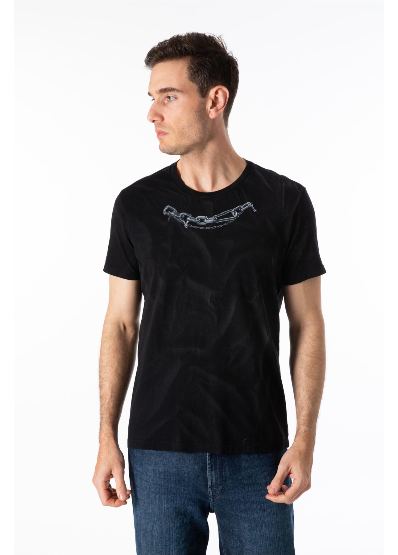 Cotton Marble Cromo Chain Over Mc Preto