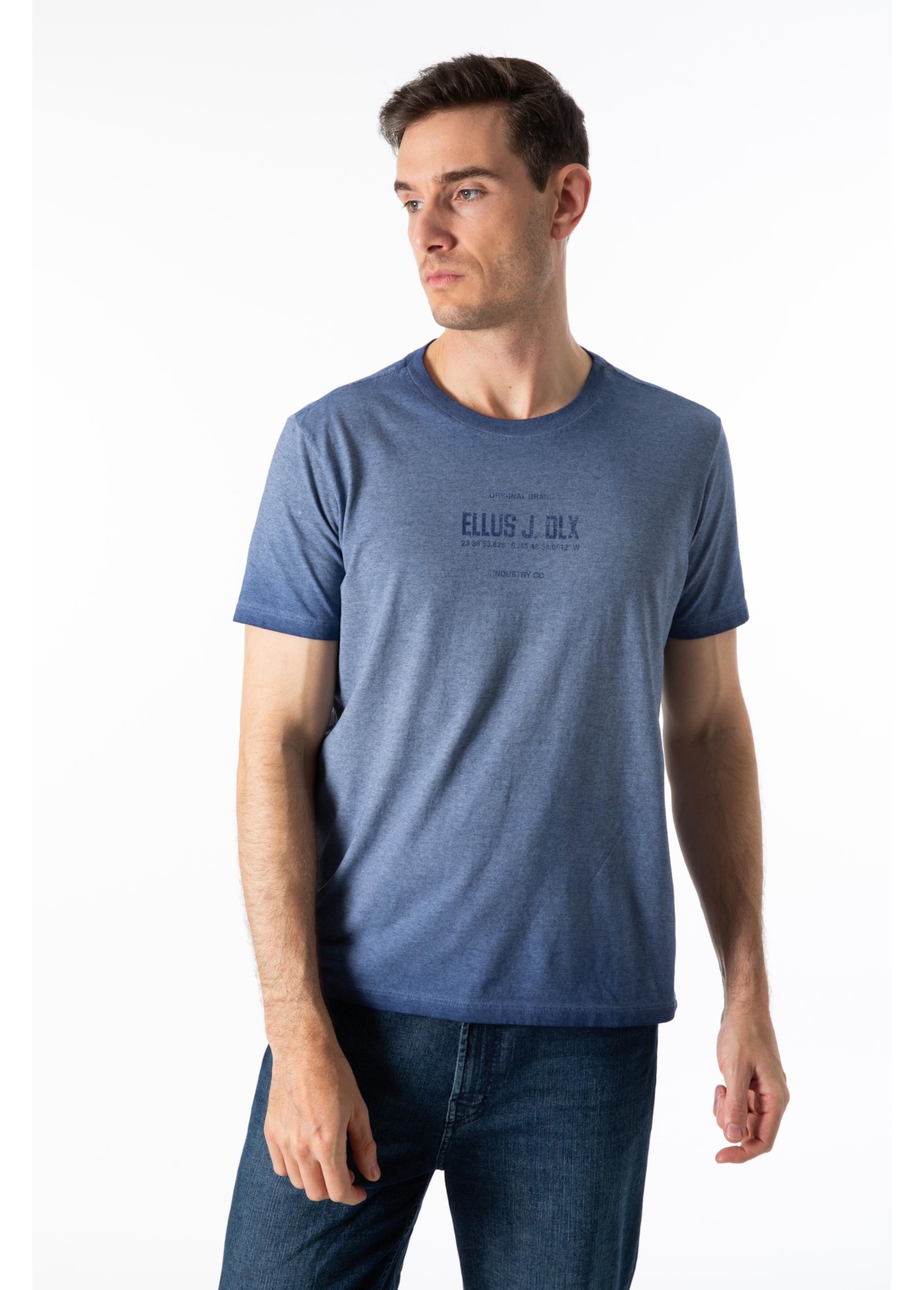 Cotton Overdyed Ellus J. Dlx Classic Mc Azul Bic Mescla