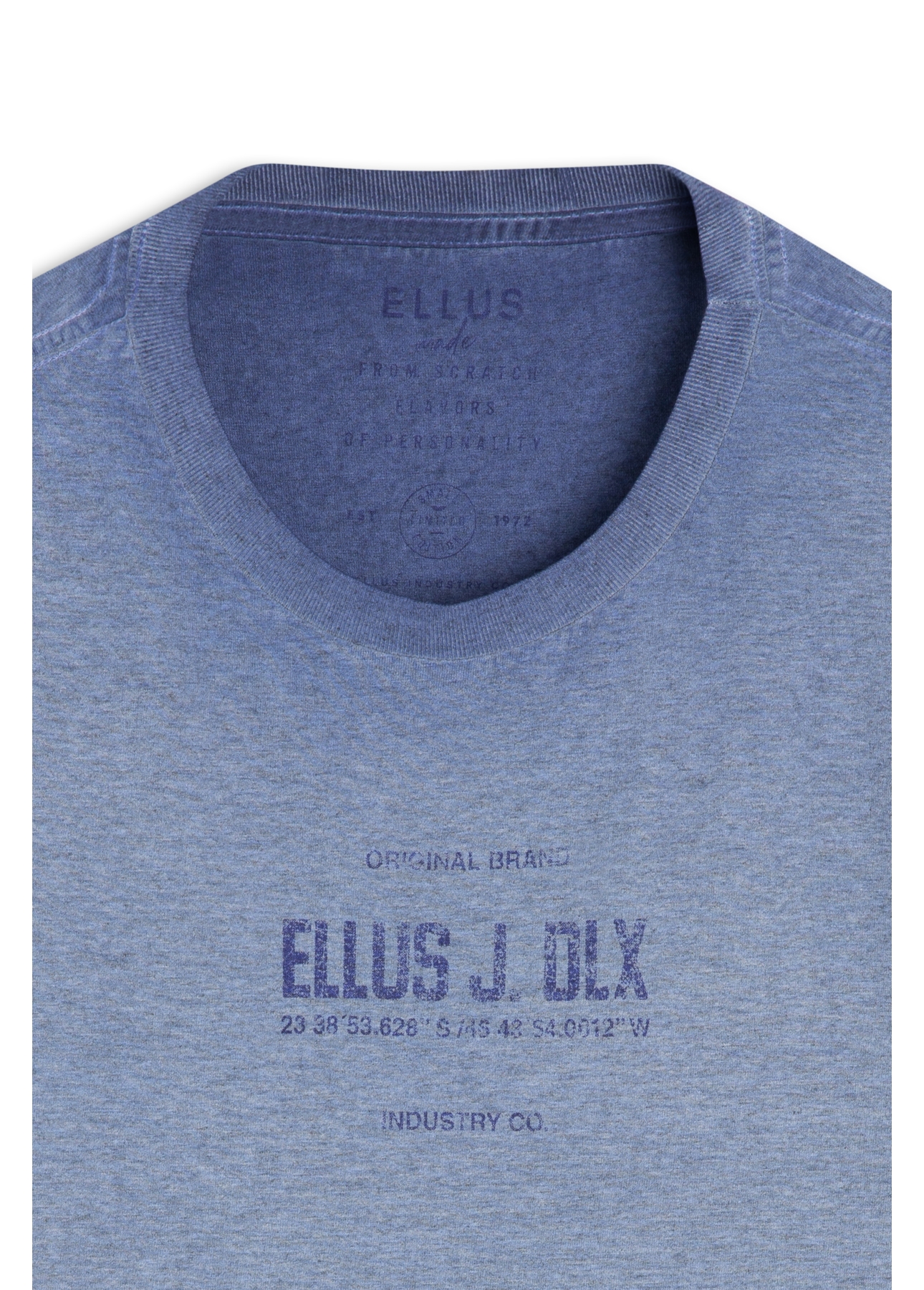 Cotton Overdyed Ellus J. Dlx Classic Mc Azul Bic Mescla