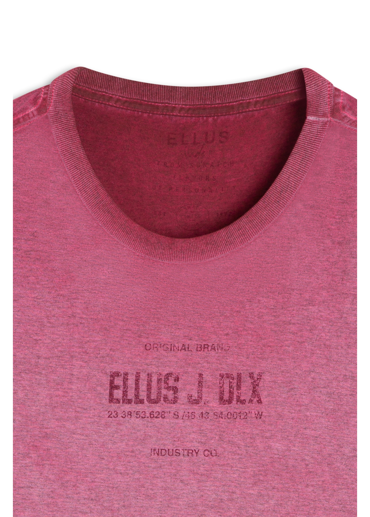 Cotton Overdyed Ellus J. Dlx Classic Mc Cereja Mescla