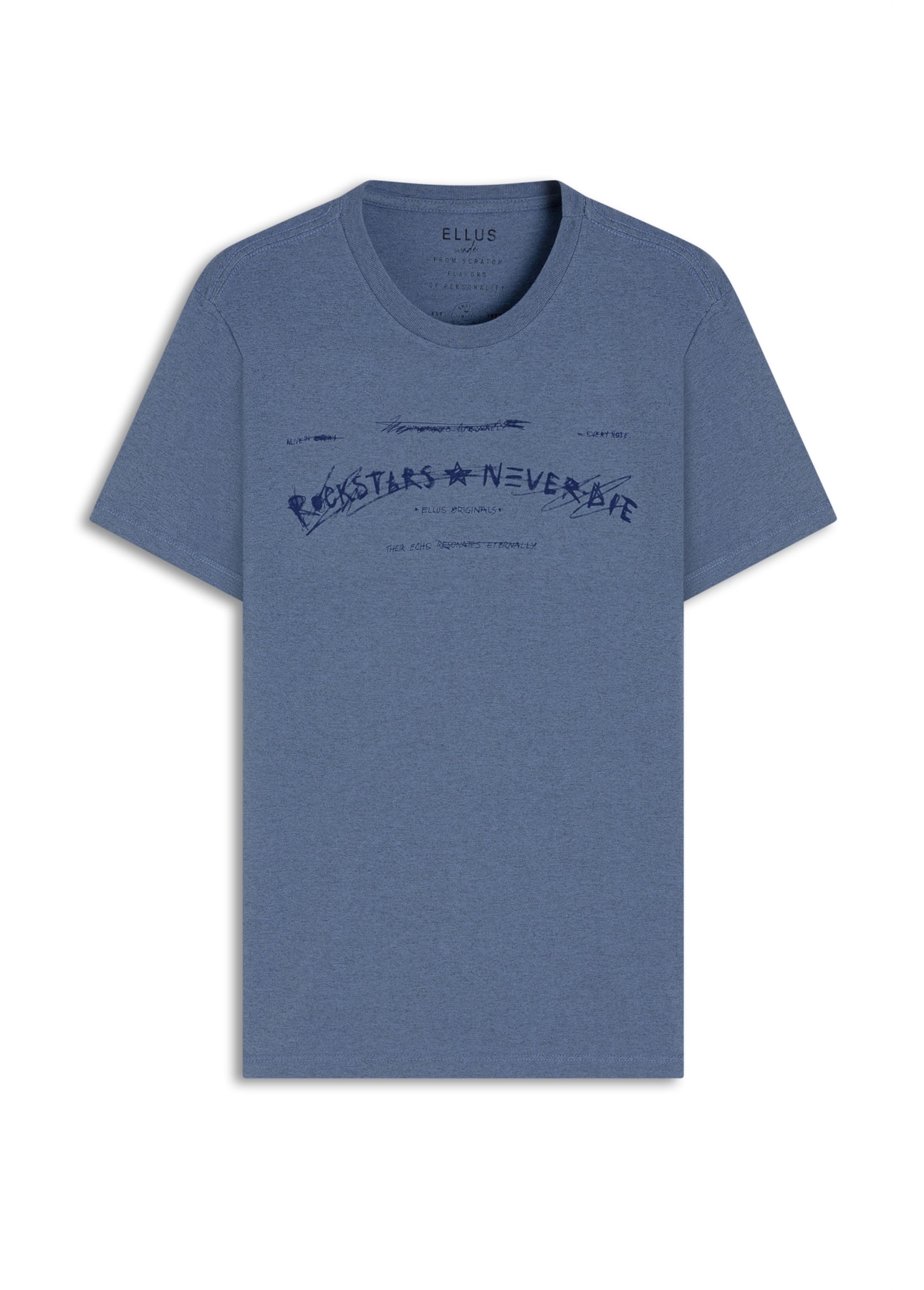 Cotton Overdyed Rockstar Classic Mc Azul Jeans Mescla