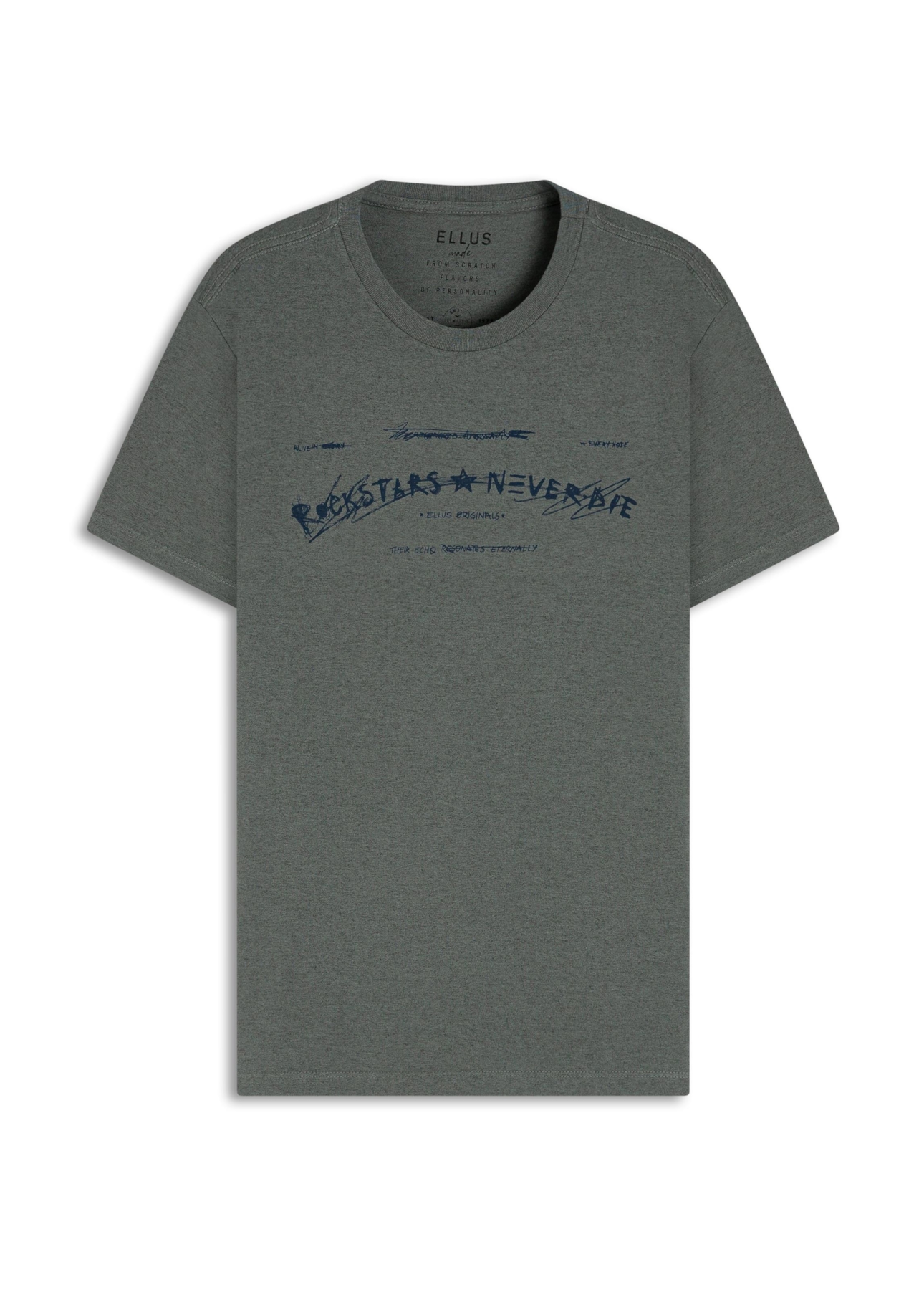 Cotton Overdyed Rockstar Classic Mc Verde Army Mescla