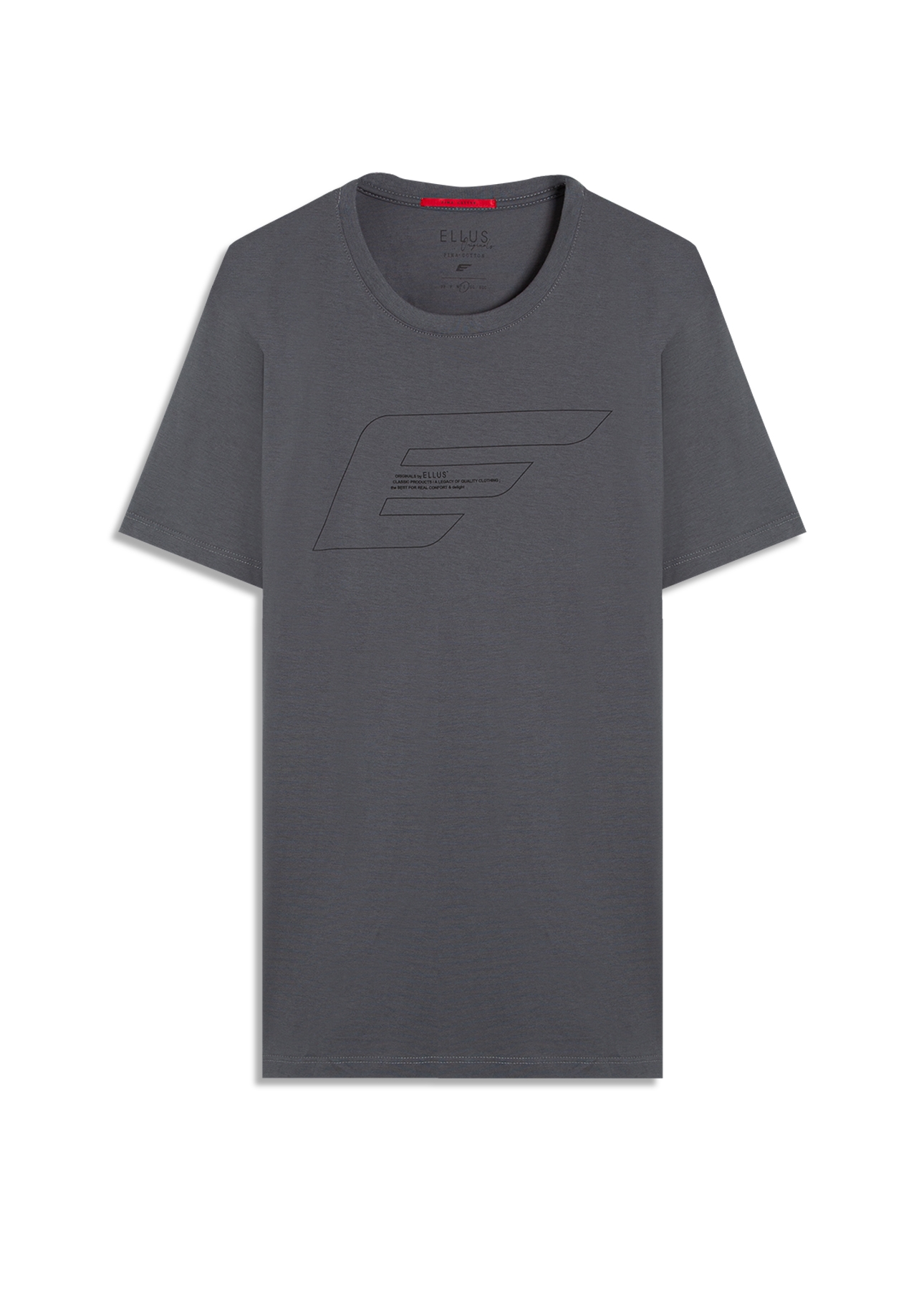 Cotton Pima Easa Outline Classic Mc Grafite