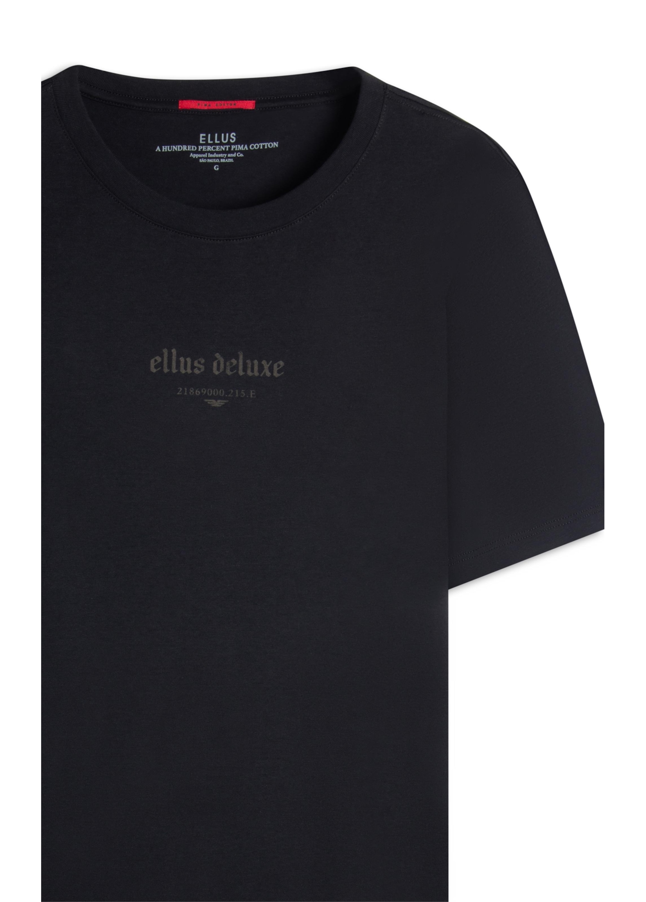 Cotton Pima Ellus Deluxe Classic Mc Preto
