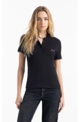 Cotton Rib Polo  Co Preto