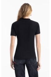 Cotton Rib Polo  Co Preto