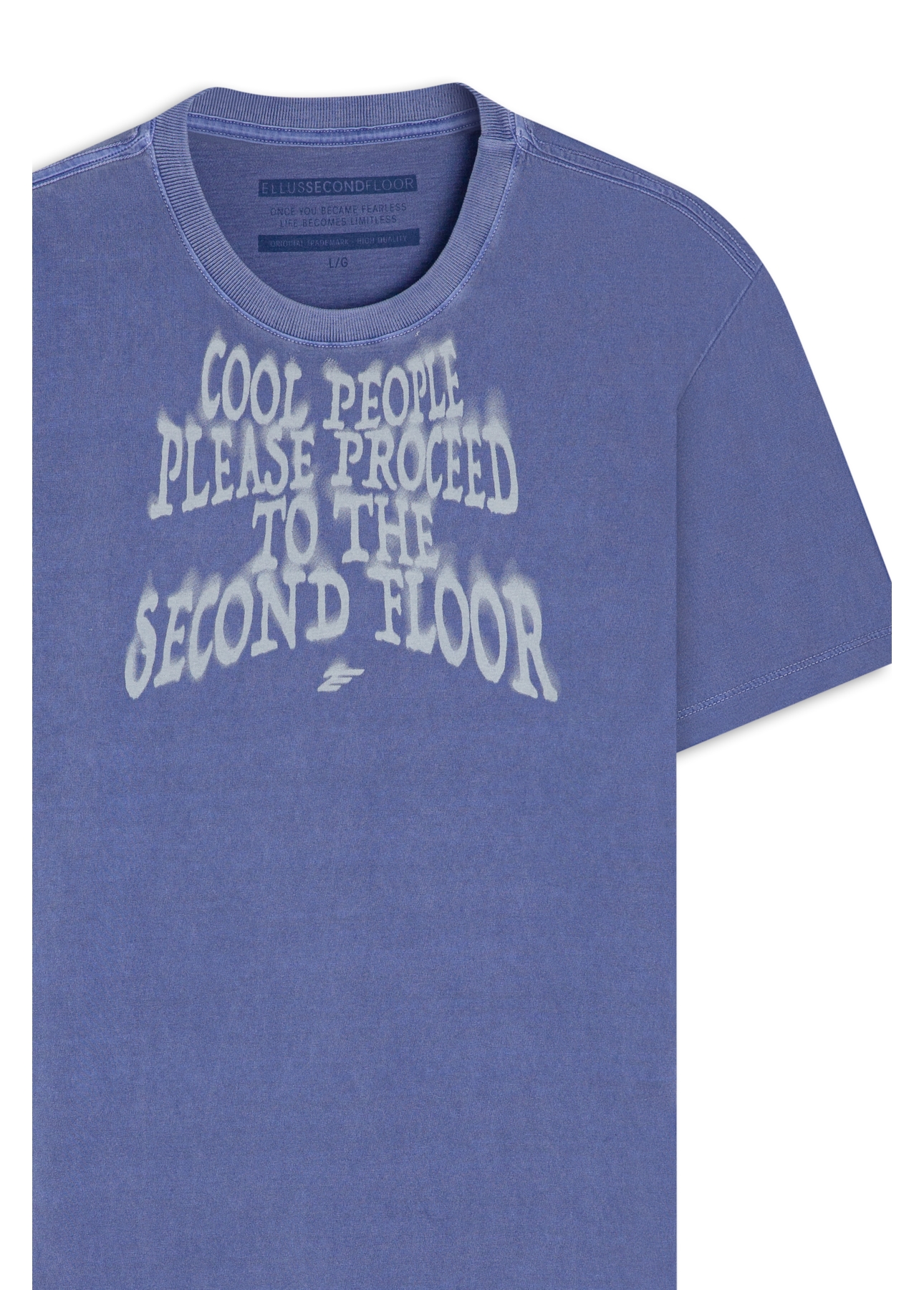 Cotton Washed Cool People Classic Mc Azul Bic