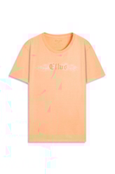 Cotton Washed Gothic Wing Classic Mc Laranja Fluor