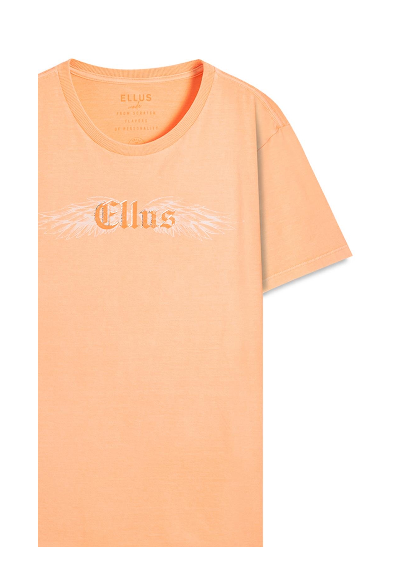 Cotton Washed Gothic Wing Classic Mc Laranja Fluor